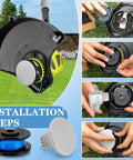 11Ft 0.065 Inch Trimmer Line Replacement Spool For Cordless Weed Eater Compatible With Ryobi One Plus AC14RL3A And 18V 24V 40V Models Beefy Durability Easy Load High Performance String For Lawn Care installation process and components