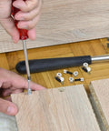 Assembling furniture with 30 Sets Of M6 Zinc Alloy Cam Screws And Cam Bolts For Furniture, Three In One Connectors