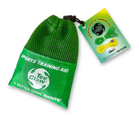 Pack Of 10 Golf Practice Lanyards For Alignment And Swing Training Indoors And Outdoors, bag and lanyards visible