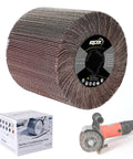 4.7 By 4 Inch Surface Conditioning Drum With 80 Grit Emery Cloth For Burnishing Machines, Fast Heat Dissipation With Open Cooling
