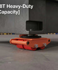Beefy Heavy Duty Machinery Skate Dolly With Four PU Wheels And 360 Degree Swivel Industrial Steel Mover For Large Equipment Warehouse Transport Simple Underload Positioning And Smooth Rolling, 8T capacity