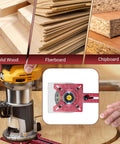 Pro Grade Router Jig Kit 2025 4 In 1 Woodworking Guide System with solid wood, fiberboard, chipboard cutting detail