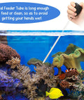 Two Pack Long Reach Feeding Pipette For Aquarium Fish Tank And Coral Food Deep Reach Syringe Feeding Tube For Marine Fish Reef Tanks And Planted Aquariums 13.78 Inch Length Black, used over reef corals
