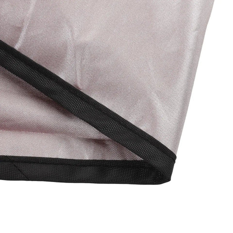 Corner of Outdoor Patio Swing Cover With 210D Silver Coated Oxford Fabric showing reinforced strap and seam detail