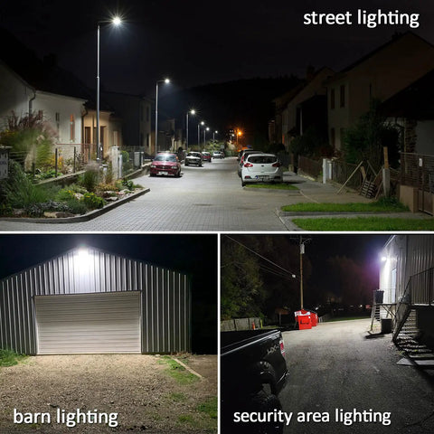 LED Barn Light 120W 18000 Lumens Daylight 5000K No Brainer Dusk to Dawn Photocell Outdoor Yard Flood Light for Farm
