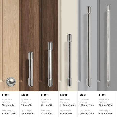 Top Tier Polished Nickel Cabinet Pulls Center To Center 3-3/4 Inch 96Mm Gang Pack 10 Heavy Duty Zinc Alloy Kitchen Handles on various doors.