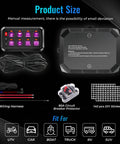 RGB Eight Gang Switch Panel For 12 24V Automotive Systems With Bluetooth App Control And 230 Foot 433MHz Long Range components