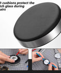 Round Leather Watch Cushion And Movement Holder Pad For Repair Jobs, Case Protector Pad, Watch Maintenance Mat, 2.75 X 2.75 X 0.67 In