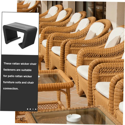 12 Pack Patio Furniture Clips And Sofa Fasteners For Outdoor Sectional Couches Easy Install Rattan And Wicker Furniture Connection Clips