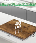 Slick Rolling Appliance Tray For Quiet Coffee Maker Sliding With No Sweat Countertop Moving Rustic Finish. 12x10 inch size.
