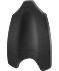 Black hydrofoil kickboard for elite swim training with 3D design, real water glide, freestyle technique aid for competitive swimmers