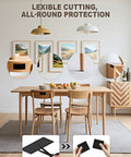 Heavy Duty Eva Foam Headboard Stoppers And Wall Protectors Keep Your Setup Tight And Silent Kick Back Against Walls Shield From Nasty Scuffs Stay Solid Black 20 Pack in a modern dining setup.