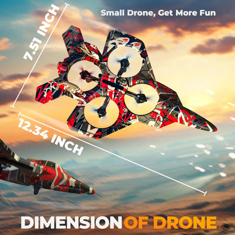 Foam Remote Control Plane For Kids And Beginners Noob Friendly With LED Lights Altitude Hold 360 Degree Flips and dimensions