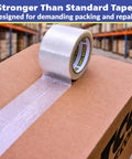 Workhorse Filament Tape 2 Inch By 30 Yards Reinforced Packing Tape With Strong Adhesive Weather Resistant on box sealing