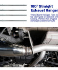 Beefed Up Heavy Duty Rubber Exhaust Hanger Kit 16 Pieces With 2 Hole And 4 Hole Design installed on vehicle exhaust system