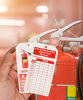 Fire Extinguisher Tags With Adjustable Wire Ties And Red 6 Inch Zip Ties Set Of 160 Monthly Inspection Record Tags for Indoor Outdoor