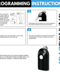 Programming instructions for 2X Pack Intellicode Type 1 Button Remote Replacement GIT1 390MHz for ACSCTG.
