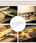 Workstation with model RC planes using Ten Pack Carbon Fiber Wing Spar Poles for RC Planes Heavy Duty High Strength Structural Rods