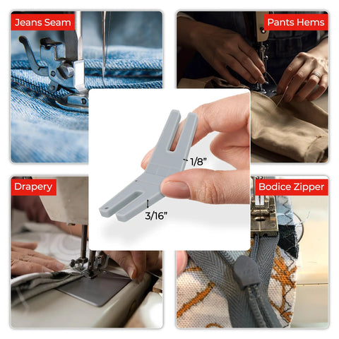 Bulky Fabric Hump Jumper Sewing Tool For Buttons And Denim Hemming Keeps Stitches On Point With Adjustable One Eighth Inch Height