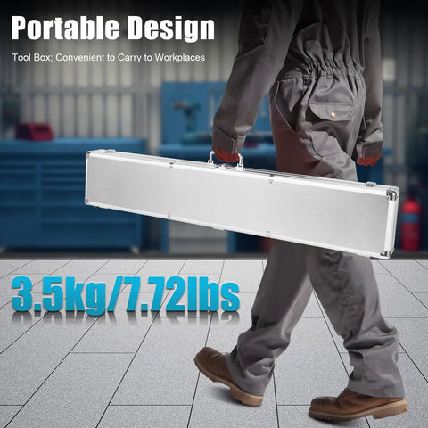 Portable aluminum tool case 3.5kg/7.72lbs, Auto Body Frame Measuring System 2D Precision Tool With Plus Minus 1mm Accuracy For Collision Repair, Aviation Aluminum 3-Scale Kit, Universal Frame Machine Equipment For Wheelbase And Chassis Alignment, Pro Grade Shop Ready.