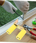Sliding Gate Roller Guide With Nylon Wheel Quiet And Smooth Operation Easy Install Gate Track Support Assembly installation view