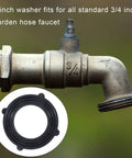 Three Quarter Inch Garden Hose Washers And O Rings Set Pro Grade 30 Pack with focus on washer fitting on 3/4 inch faucet