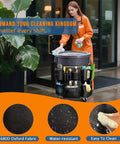 Heavy Duty Trash Can Caddy Apron For 32-55 Gallon Bins With Pro Grade Nylon Organizer And Adjustable Straps Commercial Cleaning Supplies Holder For Janitorial Duties Quick Install And Secure Fit