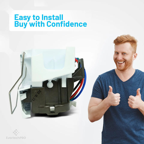 Ice Maker Assembly Kit Replacement For LG Refrigerator 5989JA0002N 5989JA0002U 5989JA0002P 2650757 with man giving thumbs up