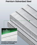 Premium galvanized steel T50 staples showcasing a corrosion-resistant surface for upholstery and framing work.