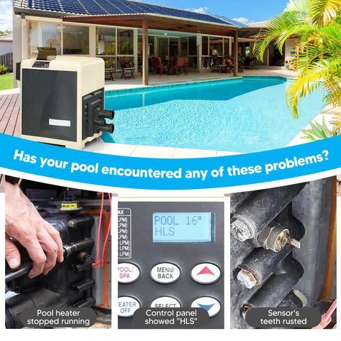 Stack Flue Sensor And High Limit Switch Replacement Kit For Pentair Sta-Rite MasterTemp Max E Therm Pool And Spa Heater
