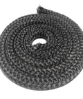 Grey fiberglass wood stove gasket rope, 7/8 in x 72 in, coiled roll