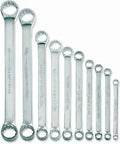 10 Piece Double Head 10 Degree Offset Box End Wrench Set For High Torque Fasteners And Tight Space Clearance with Supertorque Design