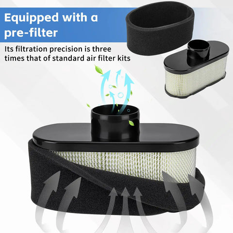 Air Filter Replacement Kit For Kawasaki FR651V FR691V FR730V Engines, Fits 11013-0752 11013-0726 11013-7046 11013-7047 11013-7049