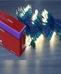 200 LED Warm White Christmas Lights On 66ft Green Wire UL Certified Commercial Grade with box packaging