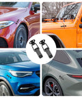 2 Pack Car Bumper Clips Hook Lock Kit With Carbon Fiber Hood Pins Toggle Clamp on various car bumpers