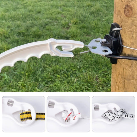10 Pack Plastic Electric Fence Gate Handles With Insulated Hooks For No Fuss Gate Operation And Durable Fencing Setup