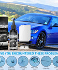 Two Piece Windshield Crack Repair Kit With Glass Repair Resin For Chips And Cracks Quick Fix In About Twenty To Thirty Minutes Brings Back Clarity And Strength DIY Auto Glass Repair For Cars Trucks SUVs with car
