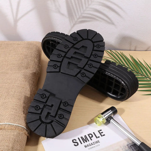 Non Slip Rubber Sole Replacement For Shoes 1 Pair Black Full Outsole Protector With Non Skid Grip Durable Repair Soles