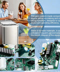 Pro Grade Ice Machine Control Circuit Board Replacement For Commercial And Industrial Ice Makers, Plug In And Play Install Fits ID IB I IIR IY SY Series And Wanlido Models, close-up PCB