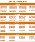 Compatible dryer models list for 2 Pairs 279570 Dryer Door Latch Kit Replaces 279570VP 291949 Fits Most Major Dryers