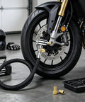 Heavy Duty 20 Inch Tire Inflator Hose With Self Locking Air Chuck Quick Release Button Fits Compressor Tools In Tight Spaces Support Schrader And Presta Valve Threads For Filling Jobs On Ride No Sweat Required For Daily Grind, braided hose on motorcycle wheel
