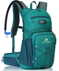 Hydration Backpack With 3L Water Bladder, 18L Multipurpose Hiking Pack For Outdoors, shown with cushioned straps and mesh back