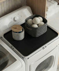 Top Shelf Silicone Washer And Dryer Cover 26 X 18 Inch Non Slip Waterproof Protector Mat on laundry appliances.