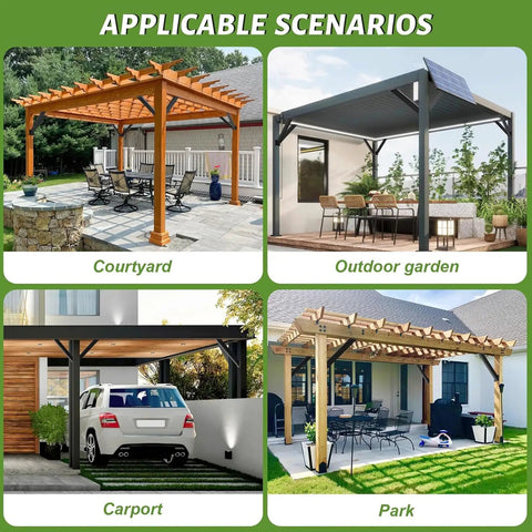 8 Pieces 45 Degree Inside Corner Braces For Wood Structures Like Gazebos Tree Houses Cabins And Patio Kits Easy One Piece Install No Wood Cutting Required Heavy Duty Load Bearing Brackets For DIY Projects