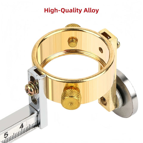 Magnetic Circle Cutting Guide For Plasma Cutters With Compass Wheel Jig Pro Grade Adjustable 10 To 100 Cm Diameter alloy close-up view