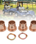 Heavy Duty King Pin Steering Knuckle Bushing Kit With Flanged Spindle Bushing Ready Drop Installation For Precedent Gas 2004 Plus set of bronze bushings.