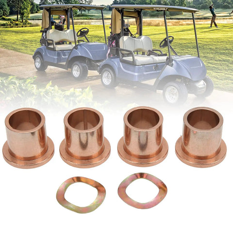 Heavy Duty King Pin Steering Knuckle Bushing Kit With Flanged Spindle Bushing Ready Drop Installation For Precedent Gas 2004 Plus set of bronze bushings.