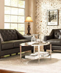 Three Piece Rustic Farmhouse Lamp Set With Beige Linen Shades, Black Metal Bases For A Cozy Living Room Vibe on table