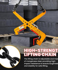 Heavy Duty Stone Lifting Clamp Features Boss Scissor Grip That Legitimately Hauls Up To One Thousand Three Hundred Twenty Three Pounds While Delivering Wide Adjustable Span From Fourteen Inches To Thirty One Inches For No Sweat Granite Moving, lifting black concrete blocks.