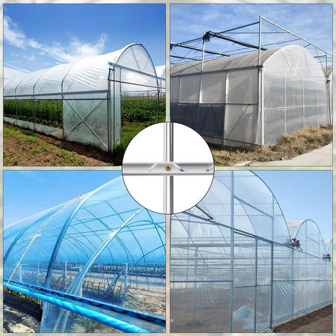 Greenhouse Lock Channel And Spring Wire Kit For Poly Film And Shade Cloth Aluminum Wiggle Wire Channel With PVC Coated Springs Rust Resistant Fastening System 6.56 Ft Sections For Durable Easy Greenhouse Cover Installation